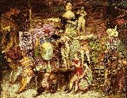 Monticelli, Adolphe-Joseph akrobaternas parad oil painting